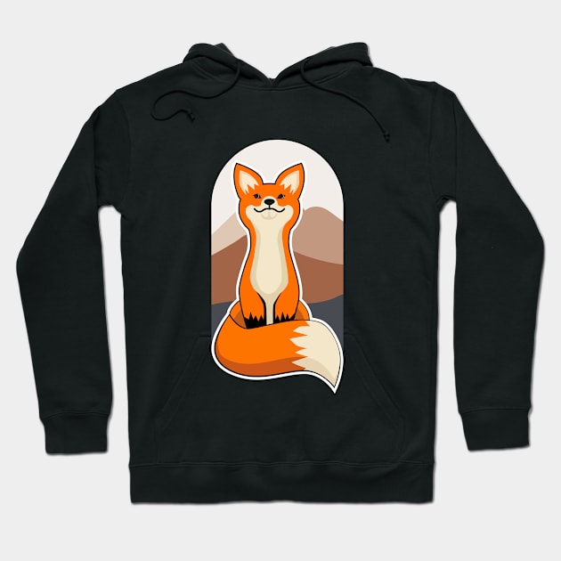 Canada Day Fox Hoodie by Turtokart